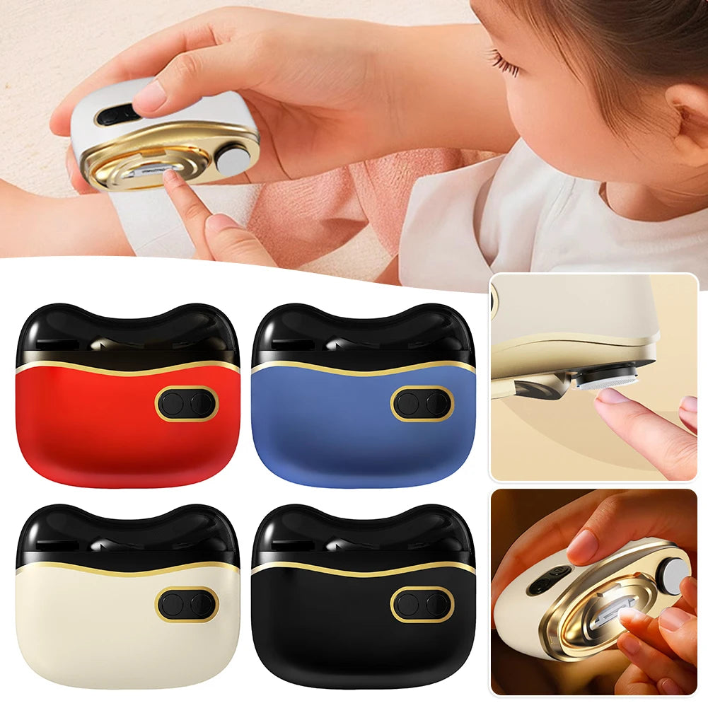 USB Electric Baby Nail Trimmer – Quiet Rechargeable Nail File
