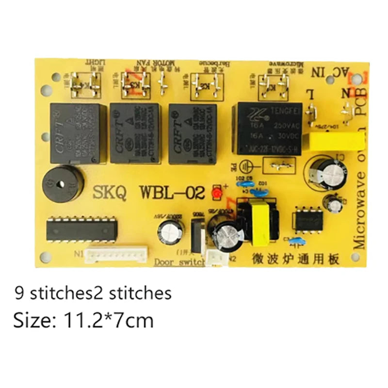 Universal Microwave Oven Circuit Board Ultra-Thin Button Replacement