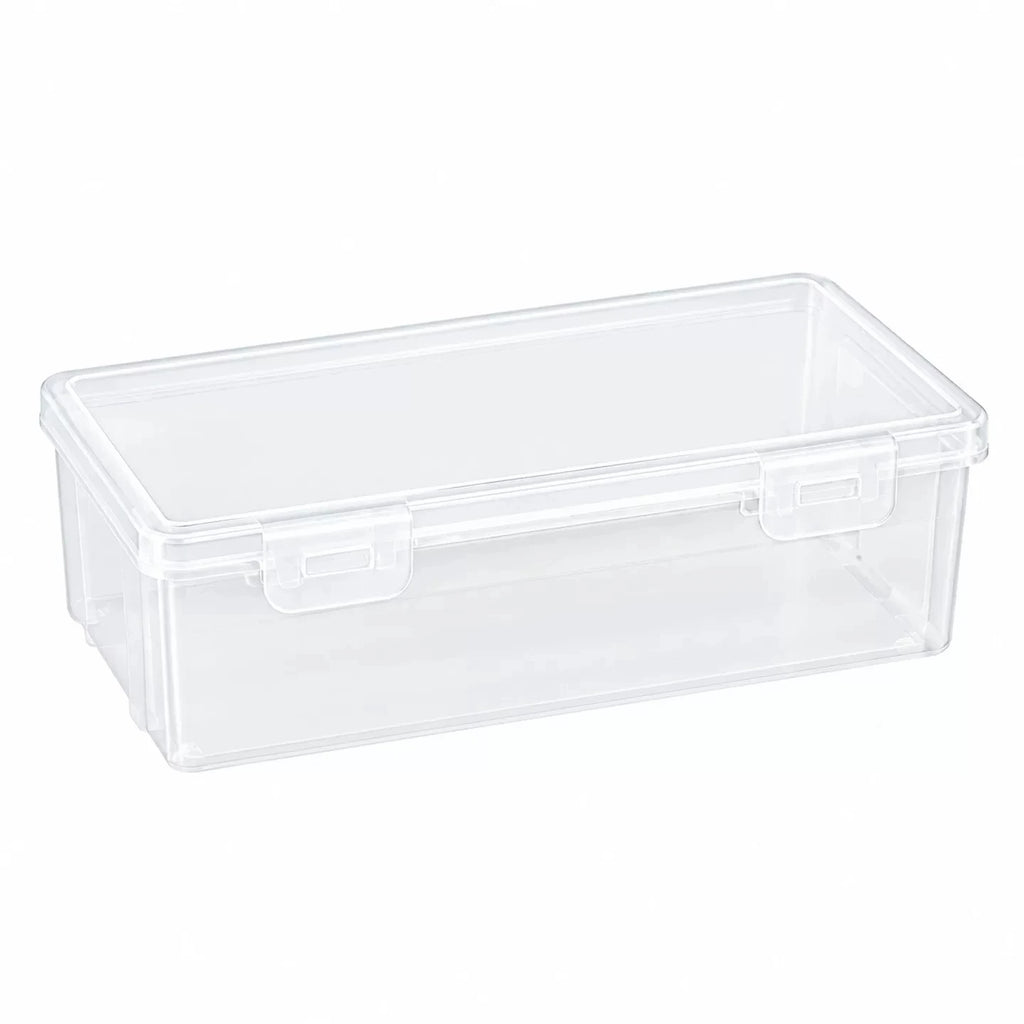 Clear Plastic Pencil Box With Latch – Large Capacity Organizer