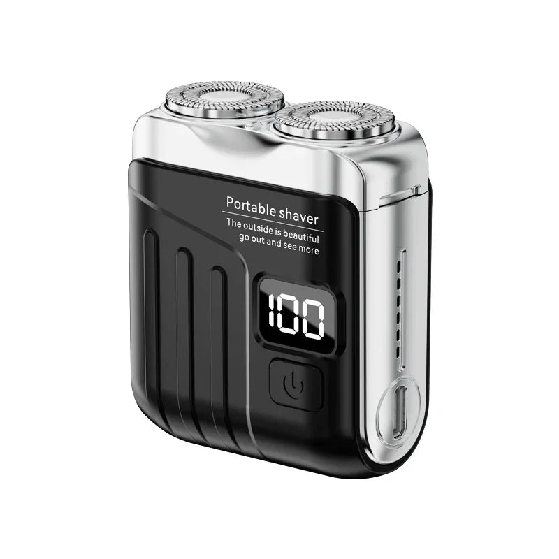 XMSJ Dual Blade Waterproof Electric Shaver USB Rechargeable