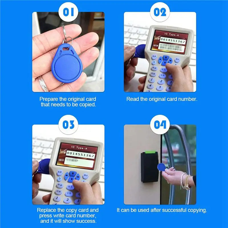 200-Pack 125KHz RFID Keyfobs TK4100 Door Access Control Tags