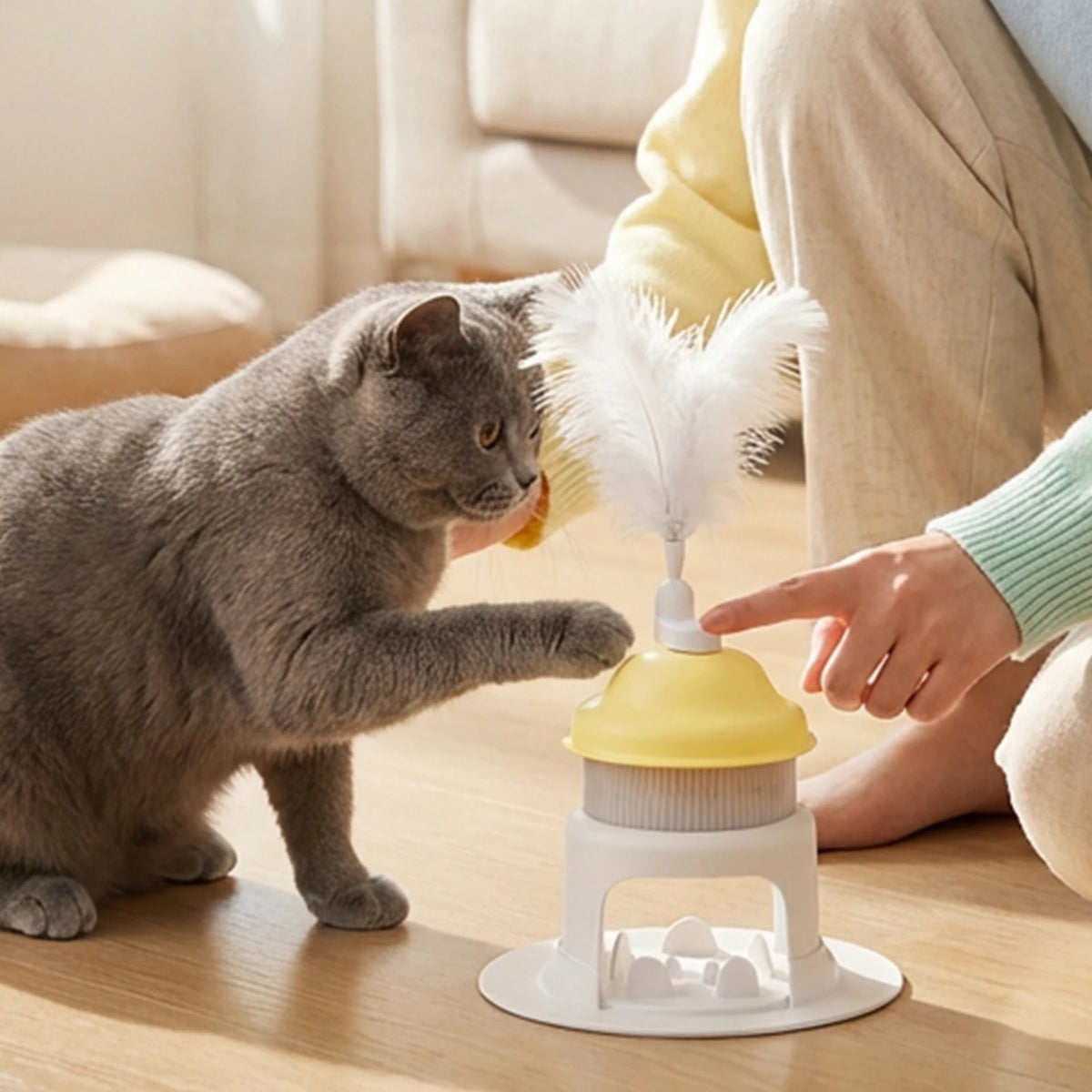 Rotating Treat Dispenser Slow Feeder Toy for Dogs & Cats