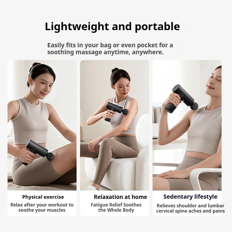 VIBE Mini Massage Gun – 6 Speeds, Brushless, 12kg Thrust