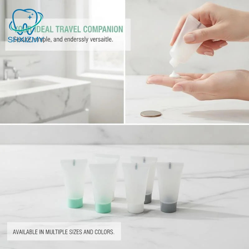 30ml Refillable Squeeze Tubes Leak-Proof Travel Cosmetic Bottles
