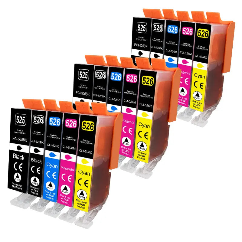 PGI-525 XL CLI-526 Compatible Ink Cartridges for Canon PIXMA