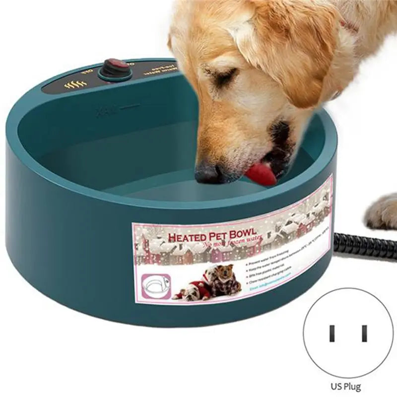 Heated Outdoor Pet Bowl 2.2L Anti-Freeze Thermostatic Dog Cat