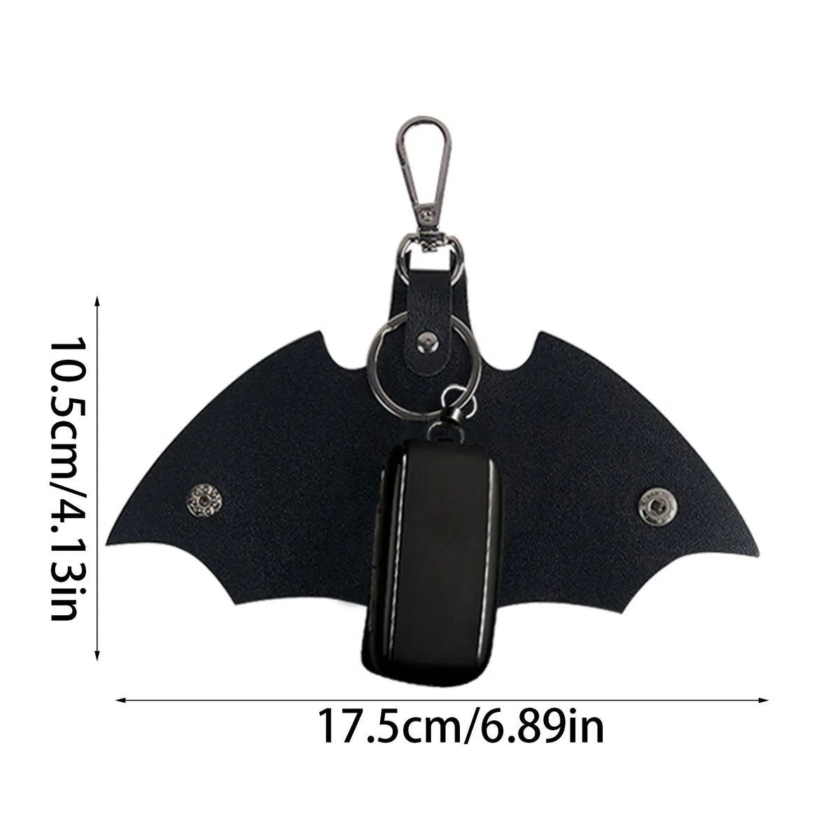 Bat Shape PU Leather Key Organizer Wallet – Men & Women Gift