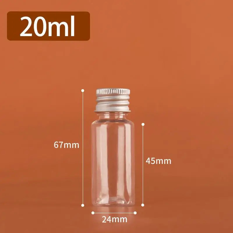 Refillable Travel Cosmetic Bottles | Plastic & Aluminum Cap
