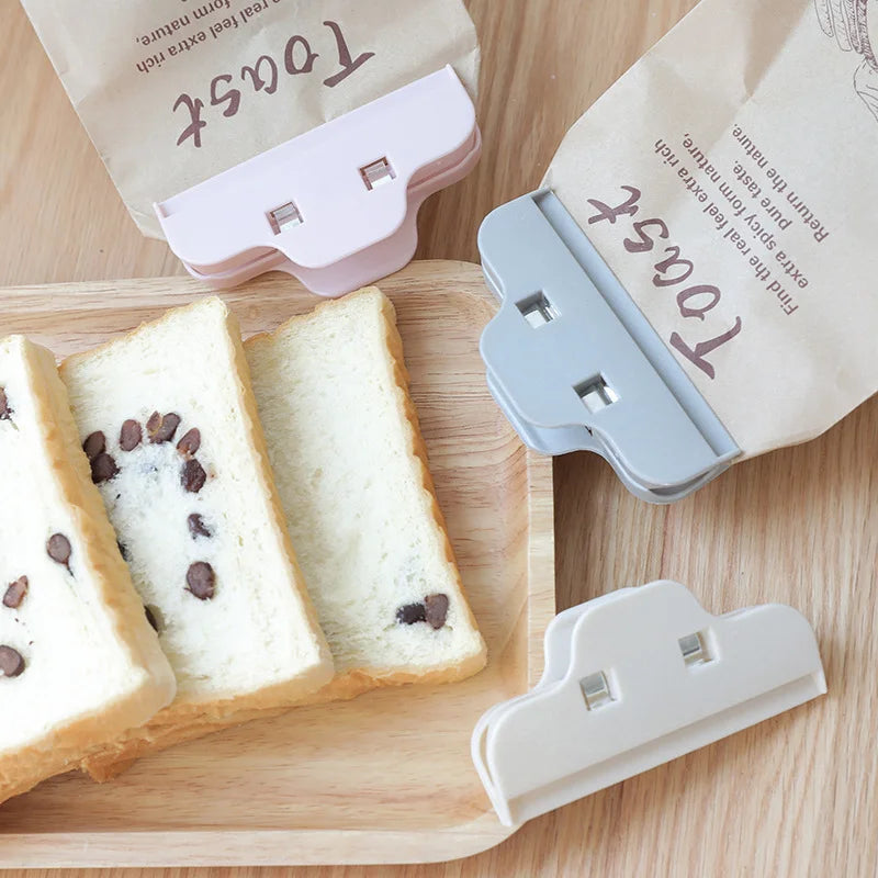 Reusable Food Bag Sealing Clips – Plastic Snack Bag Clamps
