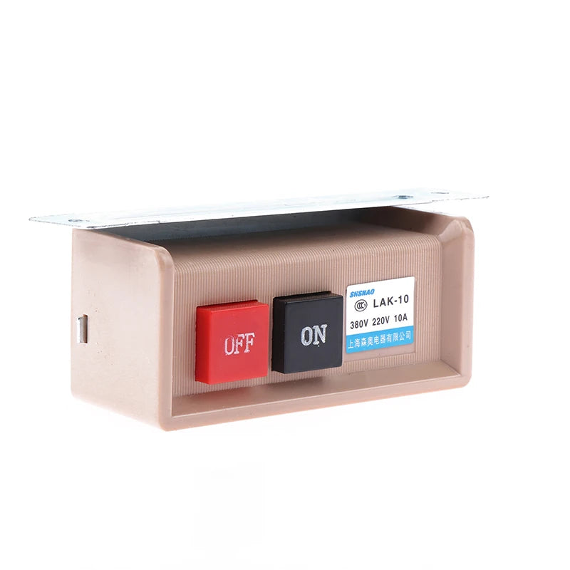 Flush Mounted ON/OFF Push Button Switch AC 380/220V 10A LAK-10