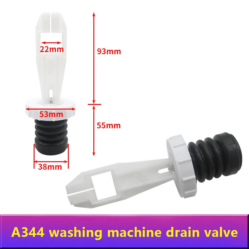 Washing Machine Drain Valve Plug Spool Spring Fitting