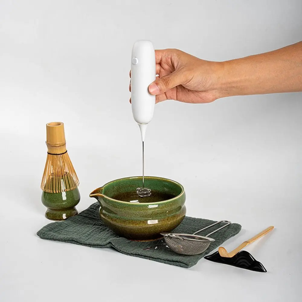 Ceramic Matcha Bowl Set – Kiln Fired, Large Capacity Tea Bowl