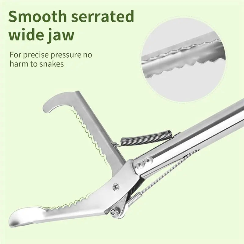 2-Pack 50" Collapsible Snake Grabber Tool – Stainless Steel