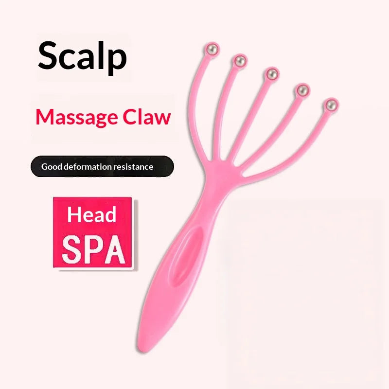 5-Finger Rolling Ball Scalp Massager – Handheld Claw Tool