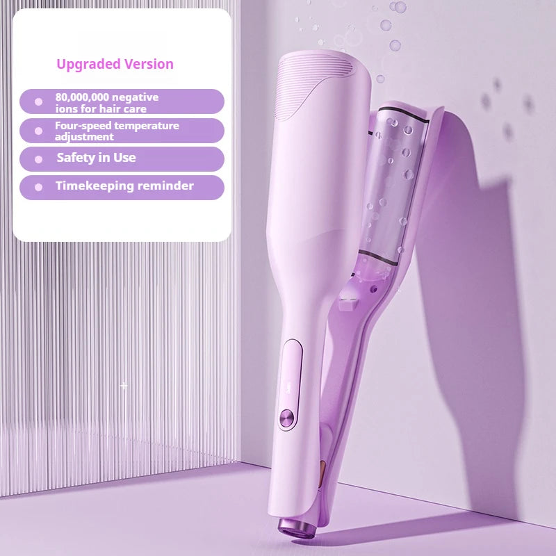 Deep Wave Hair Crimper – Dual Voltage Double Barrel Waver
