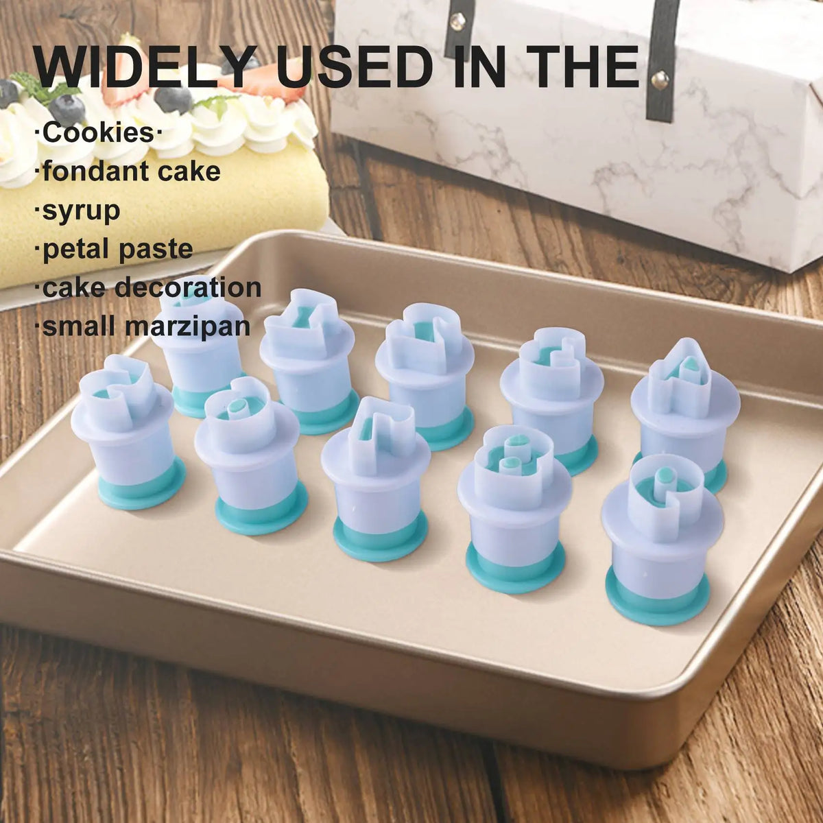 62-Pc Alphabet & Number Fondant Cookie Cutter Mold Set