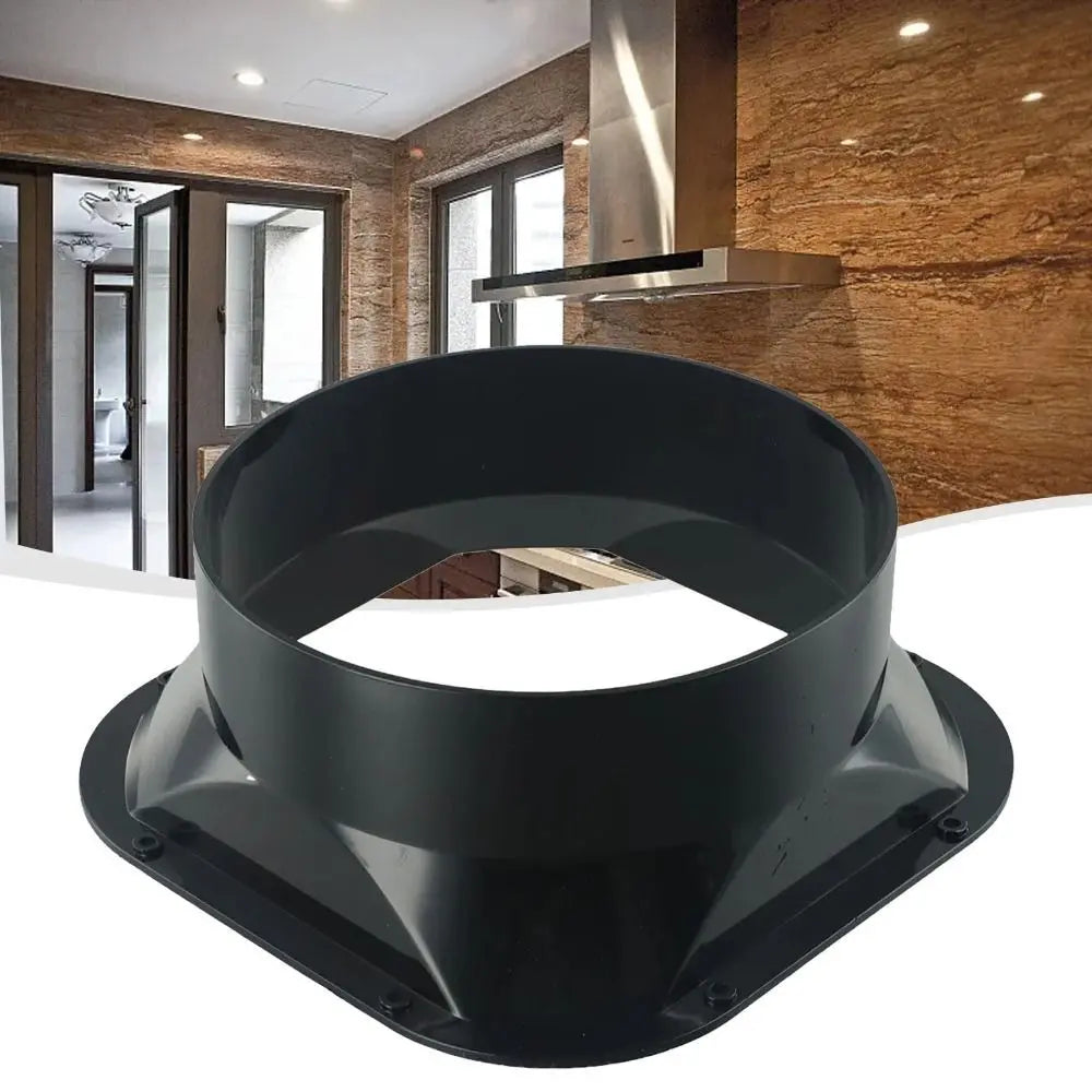 ABS Wall Flange Connector Black Ventilation Exhaust Pipe
