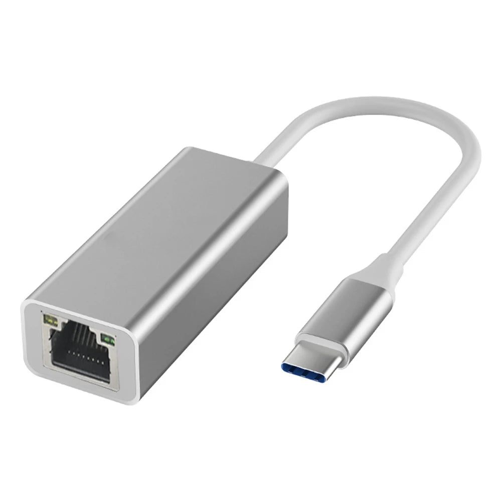 USB-C to RJ45 Gigabit Ethernet Adapter – 1000Mbps LAN Network Card