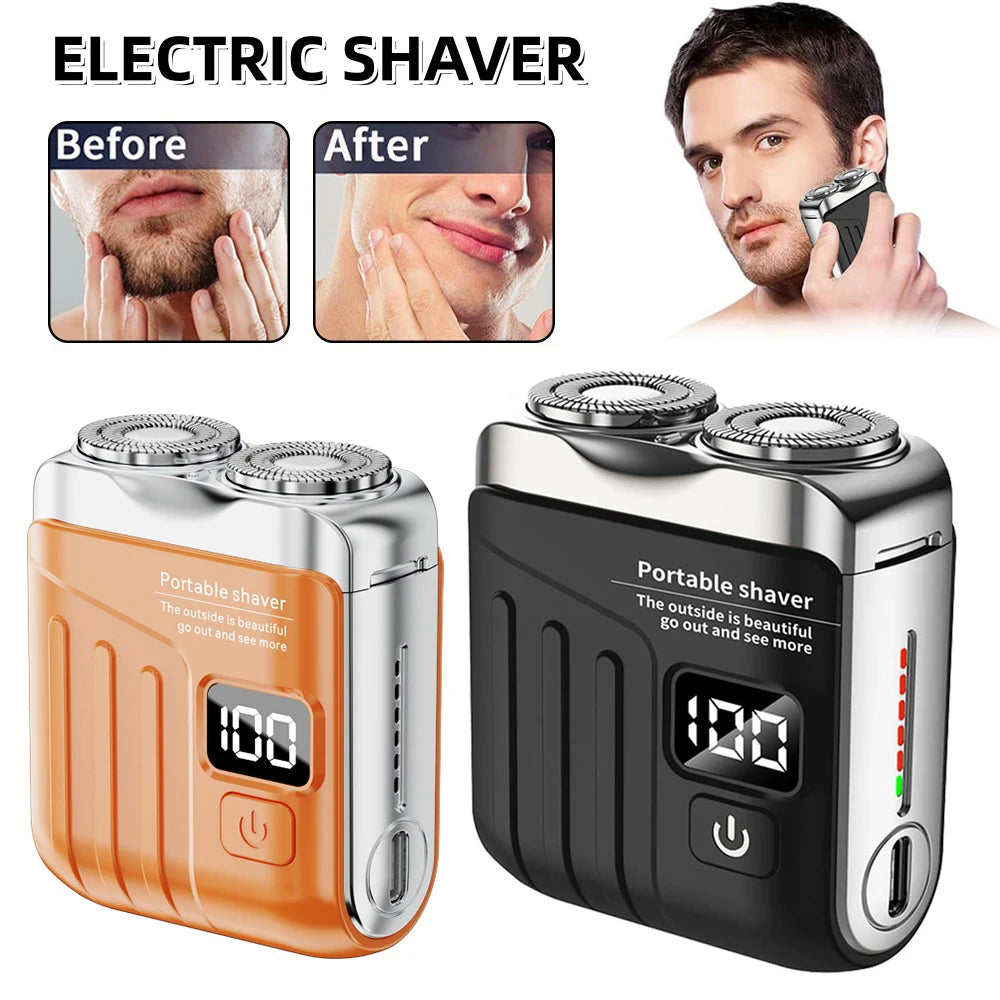 XMSJ Dual Blade Waterproof Electric Shaver USB Rechargeable