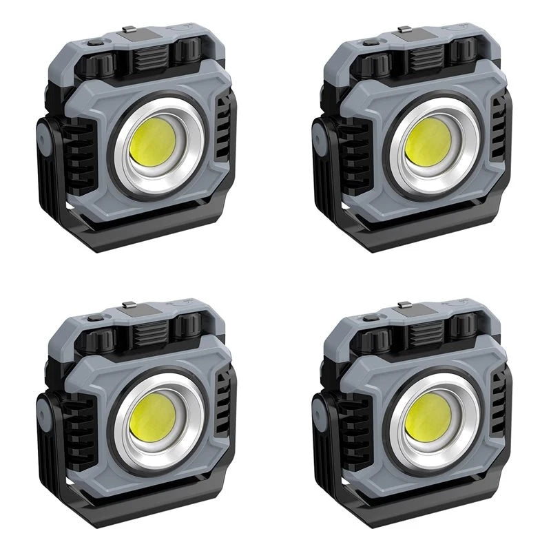 4-Pack Rechargeable LED Camping Tent Light – Waterproof Hanging Lamp