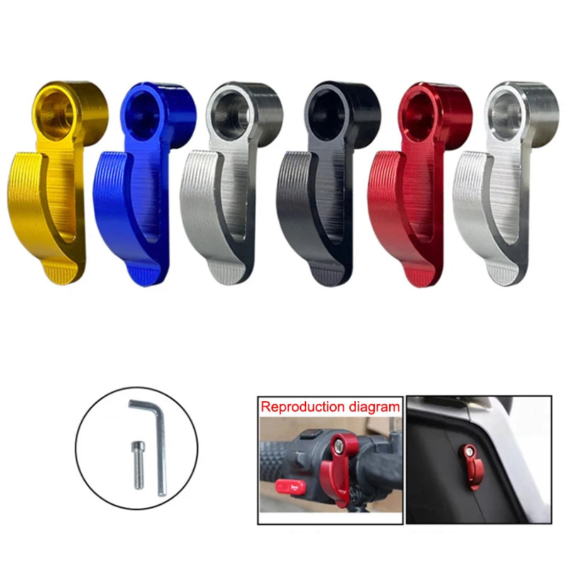 Universal Aluminium Alloy Motorcycle Helmet Hook | Single Hole
