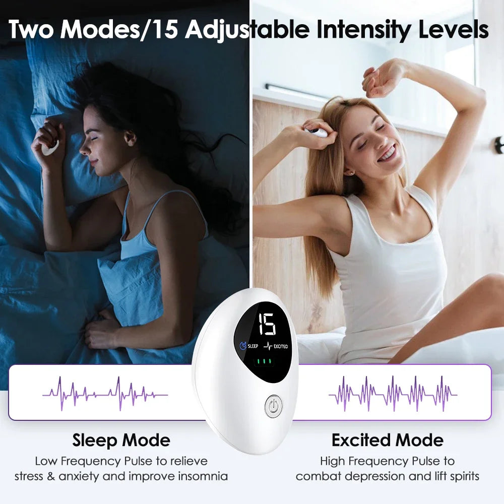 Hailicare CES Handheld Sleep Aid Device – 2 Modes, 15 Levels