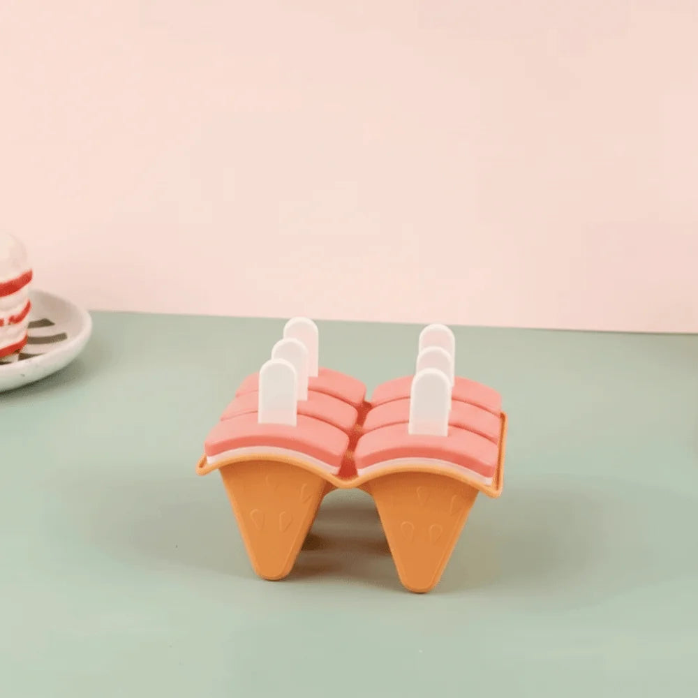 Watermelon Popsicle Molds 4/6 Grid Reusable Food-Grade DIY