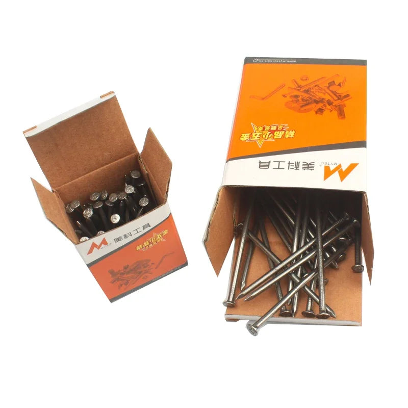 Carbon Steel Flat Head Wire Nails 1mm–4mm | 30–500 pcs