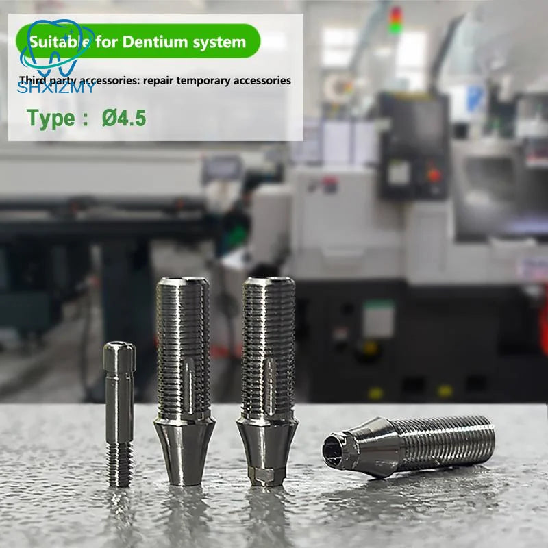 Dentium Ti-Base Temporary Abutment Hex & Non-Hex with Screw