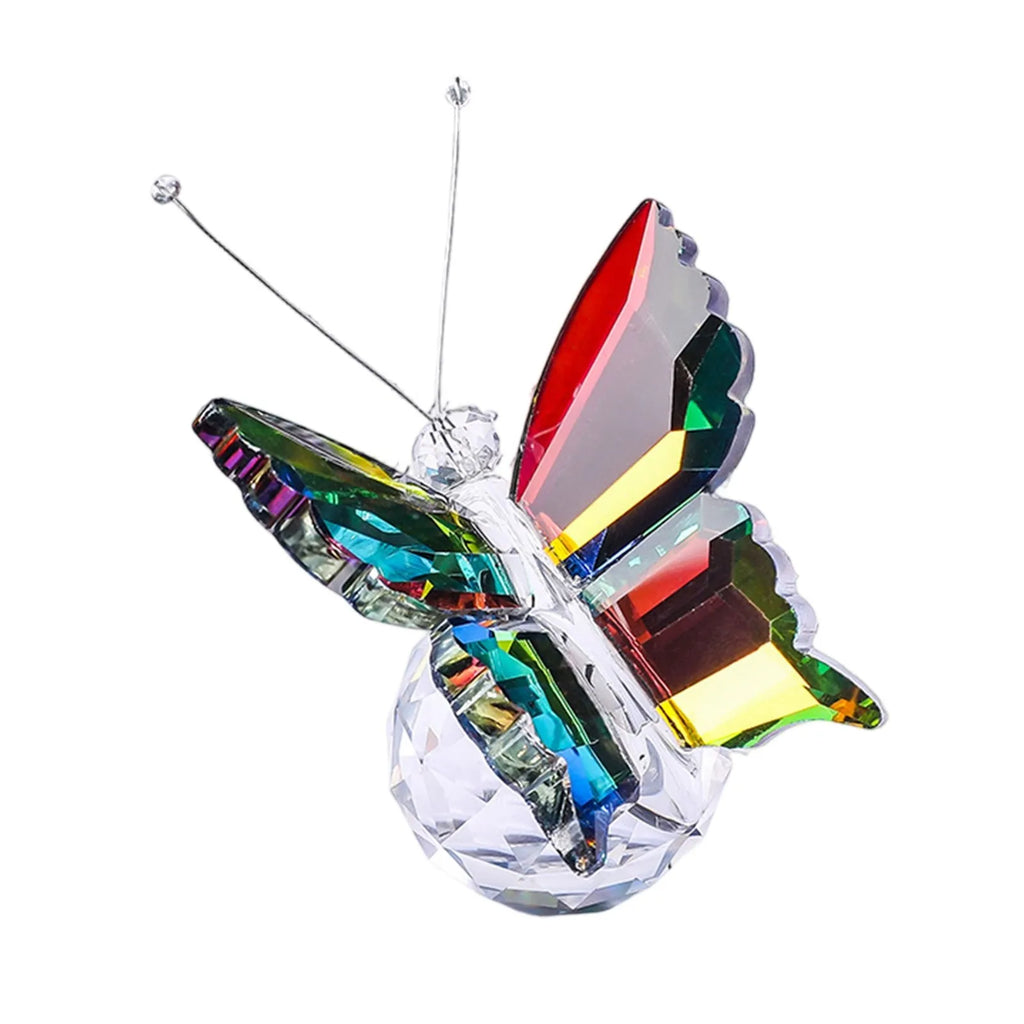 Crystal 3D Butterfly Ornament with Ball Base | Home Décor Gift