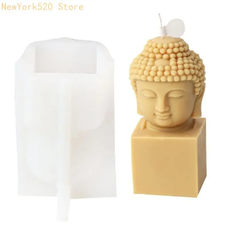 Silicone Buddha Head Mold – Resin & Gypsum DIY Casting