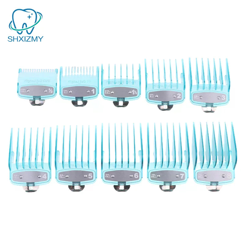 Hair Clipper Guard Combs 10 Sizes 1.5–25mm Barber Attachments