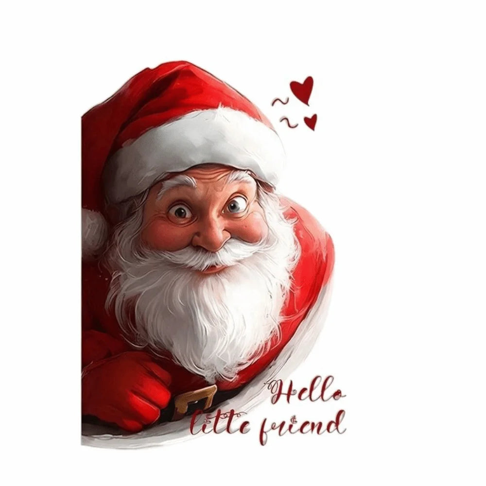 Santa Claus Christmas Window Sticker – Double-Sided PVC Decal