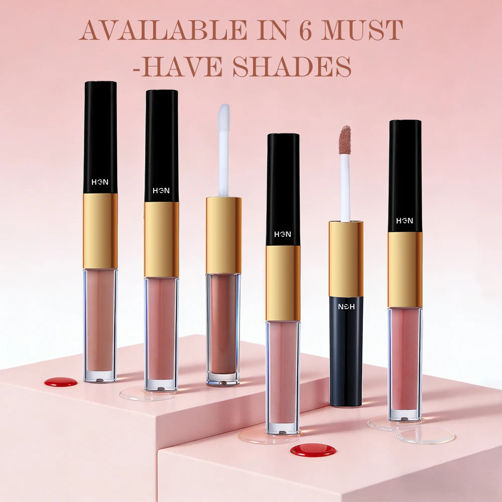 COSASTYA 2-in-1 Matte & Gloss Lipstick – 6 Shades, Waterproof