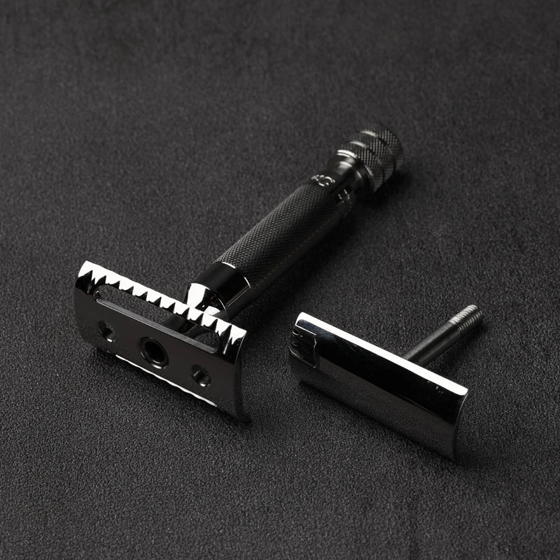 Yaqi Diagonal Slant Safety Razor – 316 Steel, 0.35mm Blade Gap