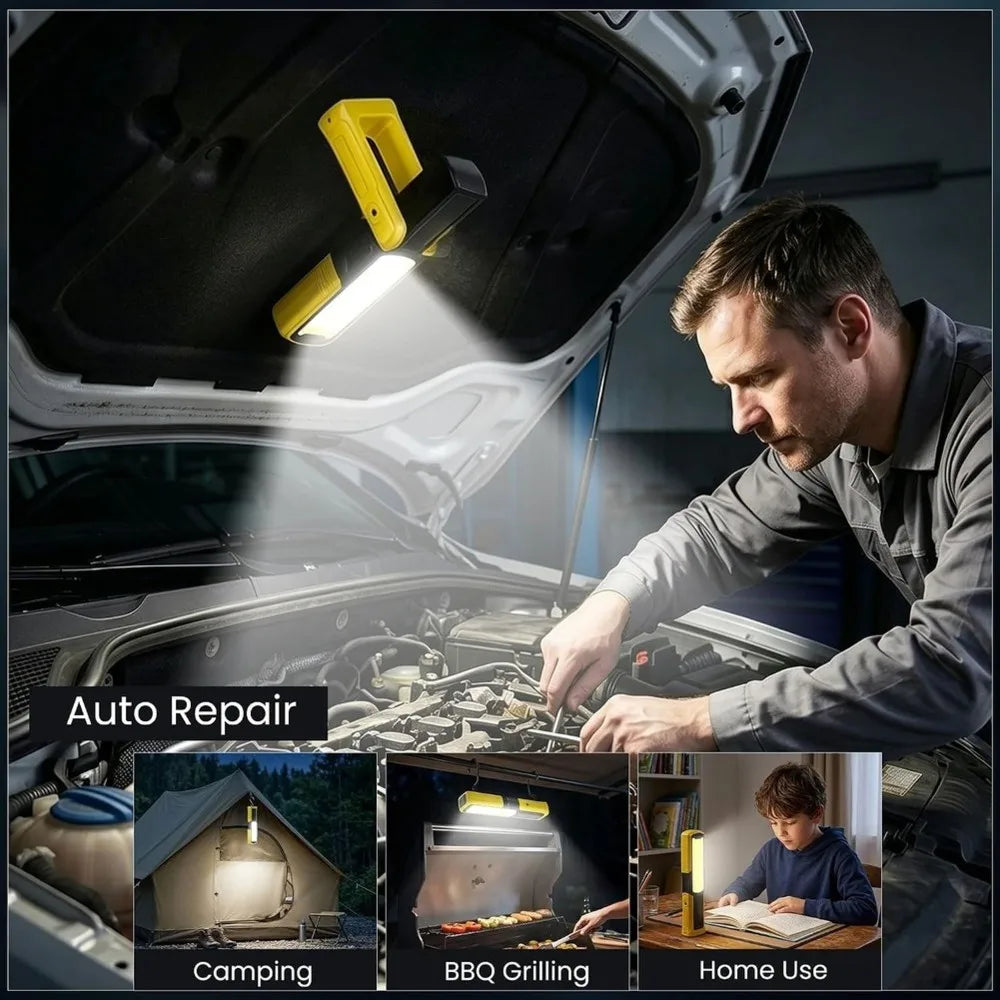 Magnetic Rechargeable LED Work Light 1800lm – 180° Rotating