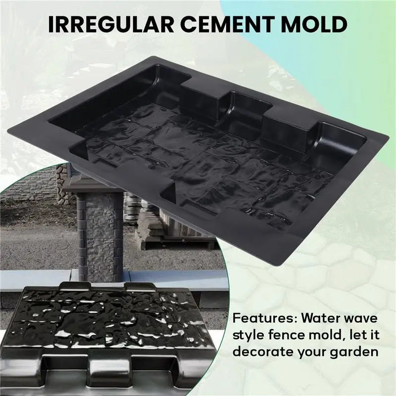 Plastic Concrete Mould – DIY Garden Fence & Path Stone