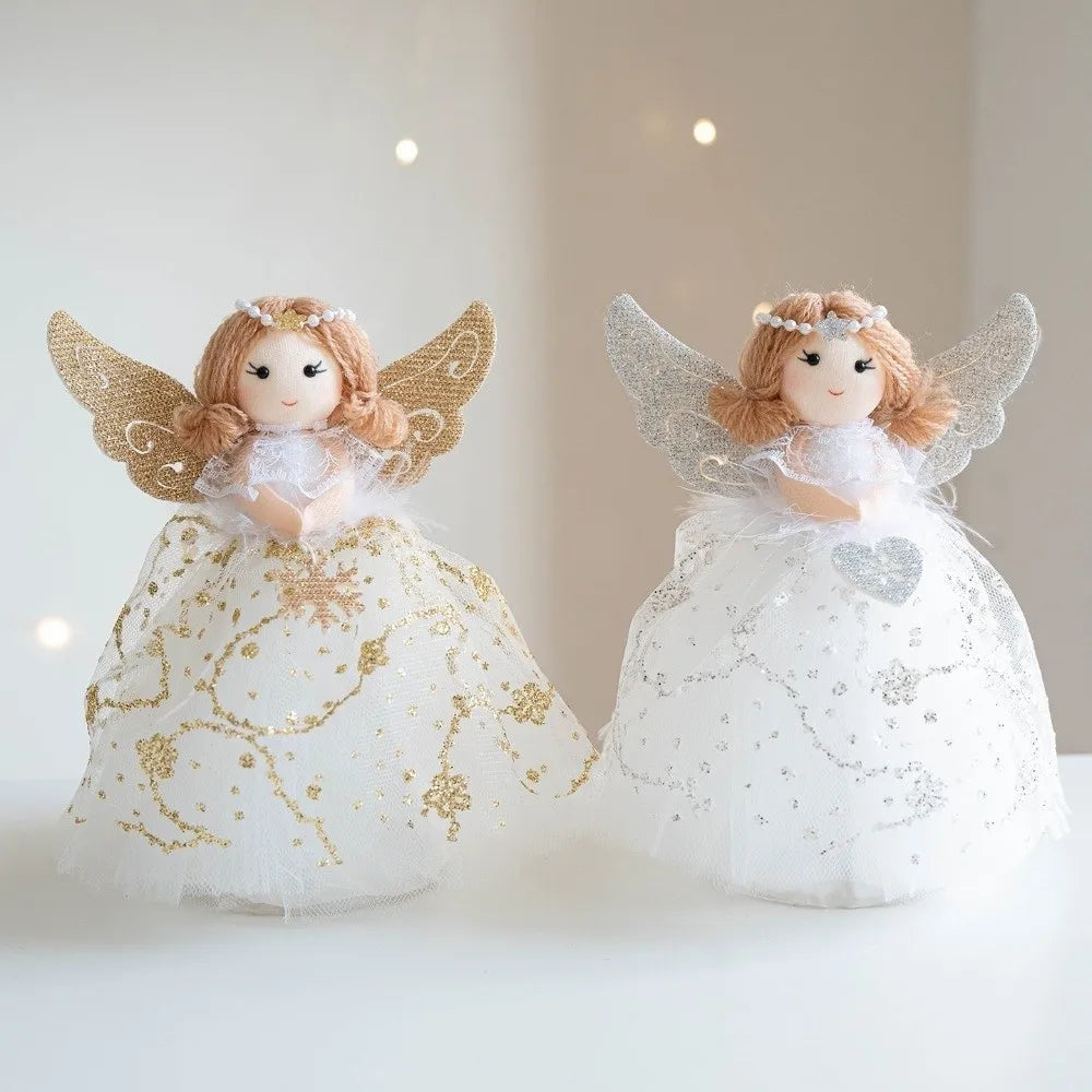 Christmas Angel Girl Hanging Ornament – Gauze Skirt Tree Pendant