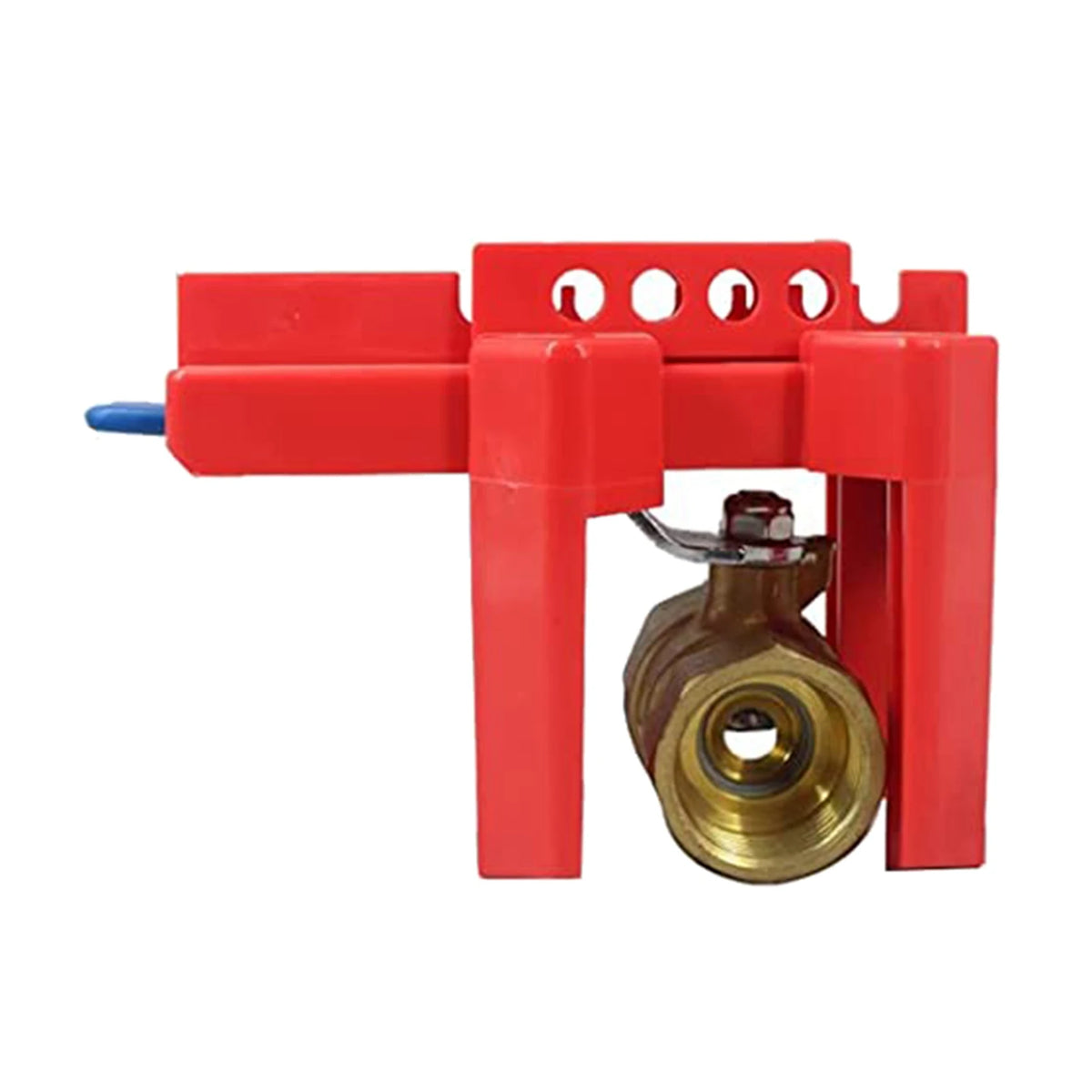 A01F-8X Adjustable Ball Valve Lockout Device 8-Pack – Red