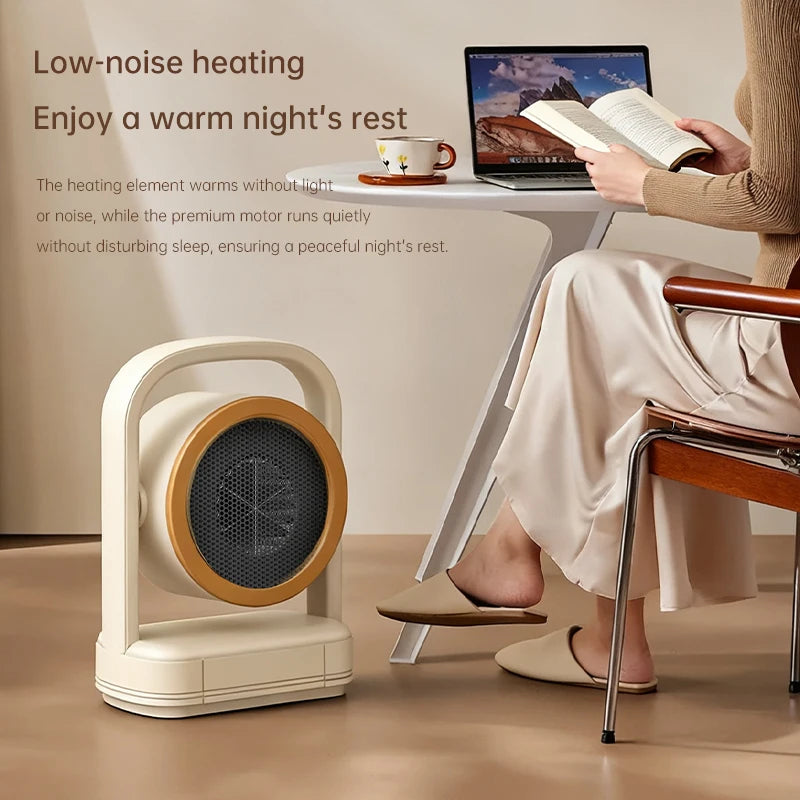 VIBE Portable Mini Desktop Fan Heater for Office & Home