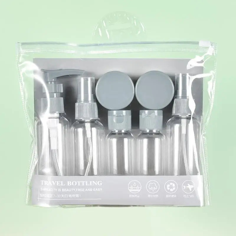 Travel Refillable Bottle Set – Portable Cosmetic Containers 8 Pc
