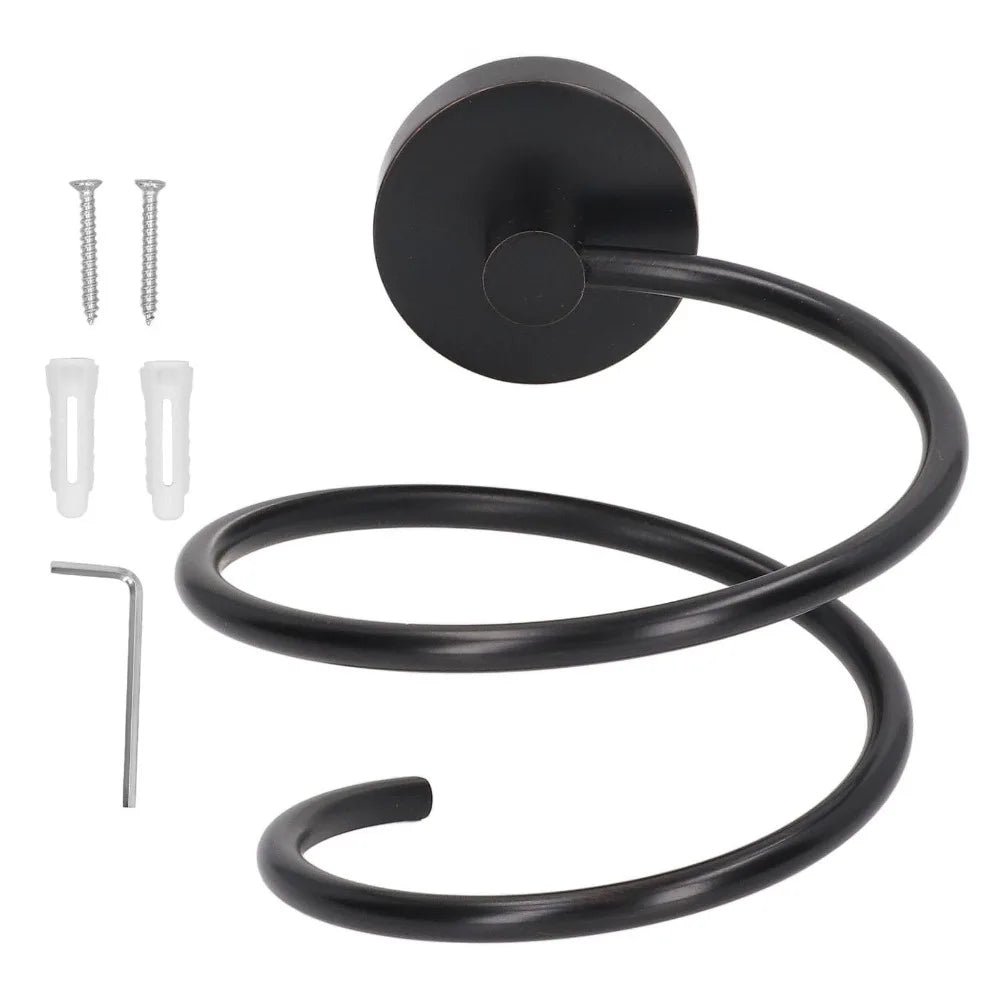 Wall Mounted Stainless Steel Hair Dryer Holder – Rust Proof