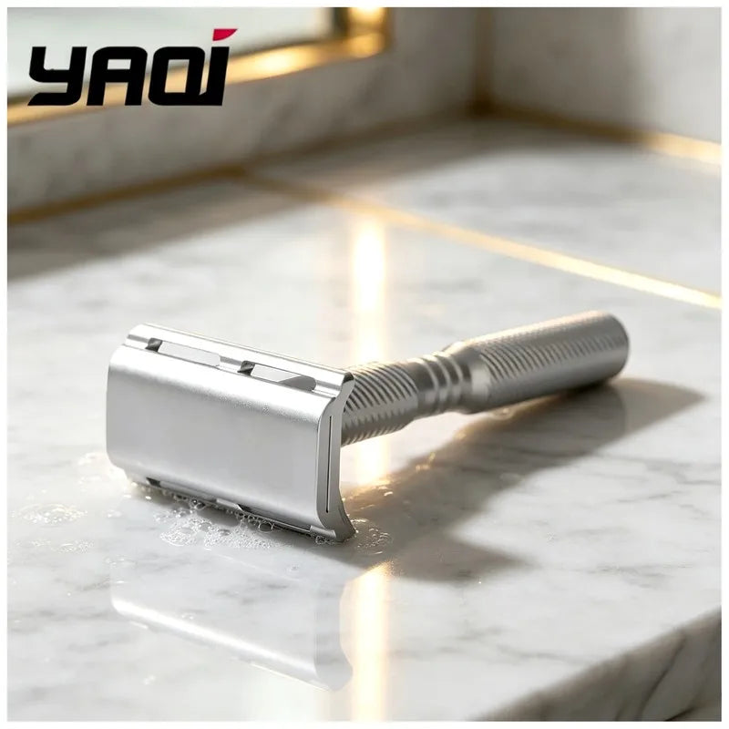 YAQI Ghost Aluminum Safety Razor – Lightweight Wet Shave
