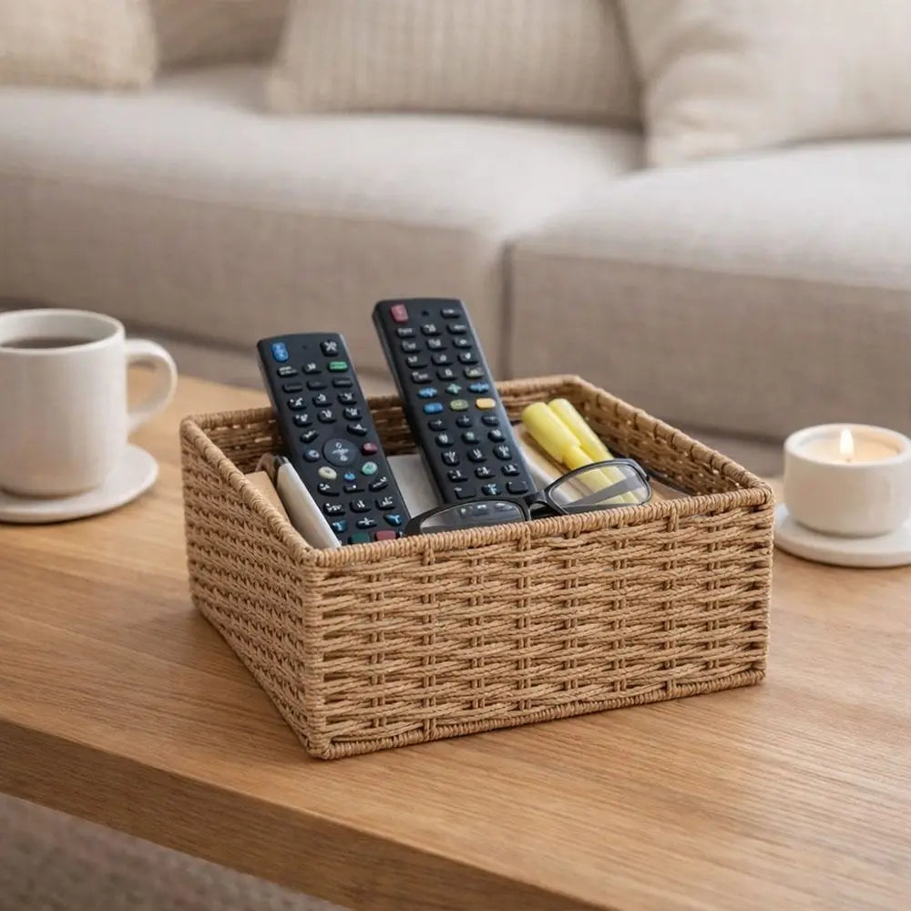 Handmade Woven Storage Basket – Large Capacity Organizer