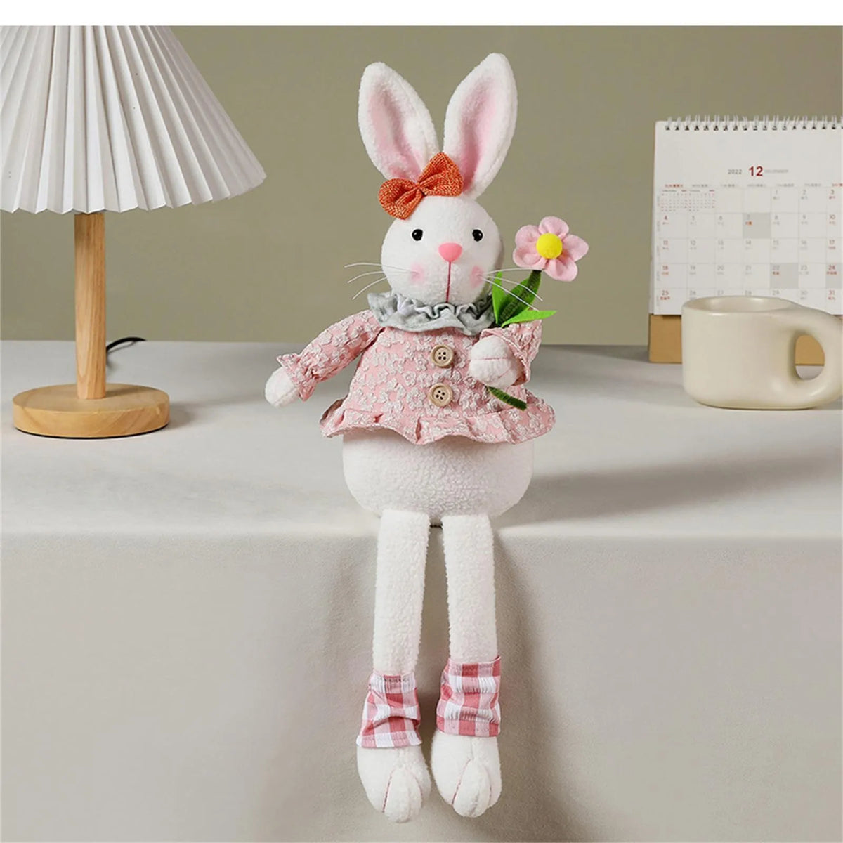 Easter Bunny Plush Figurine – Spring Home & Garden Décor