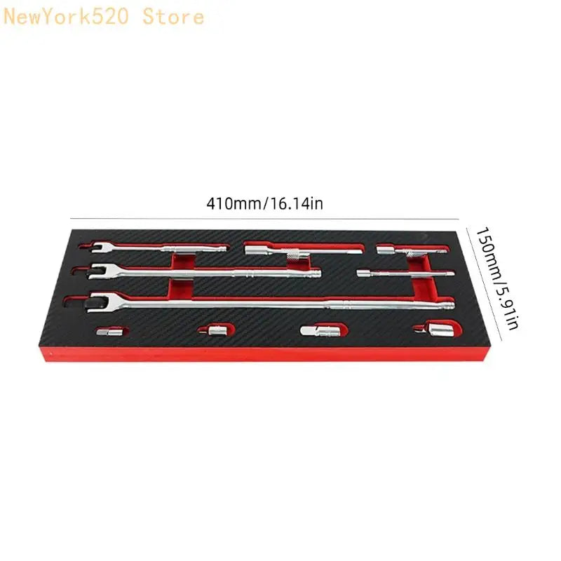 10PC F-Type Socket Breaker Bar Set | Ball Spring Drive Tool Kit