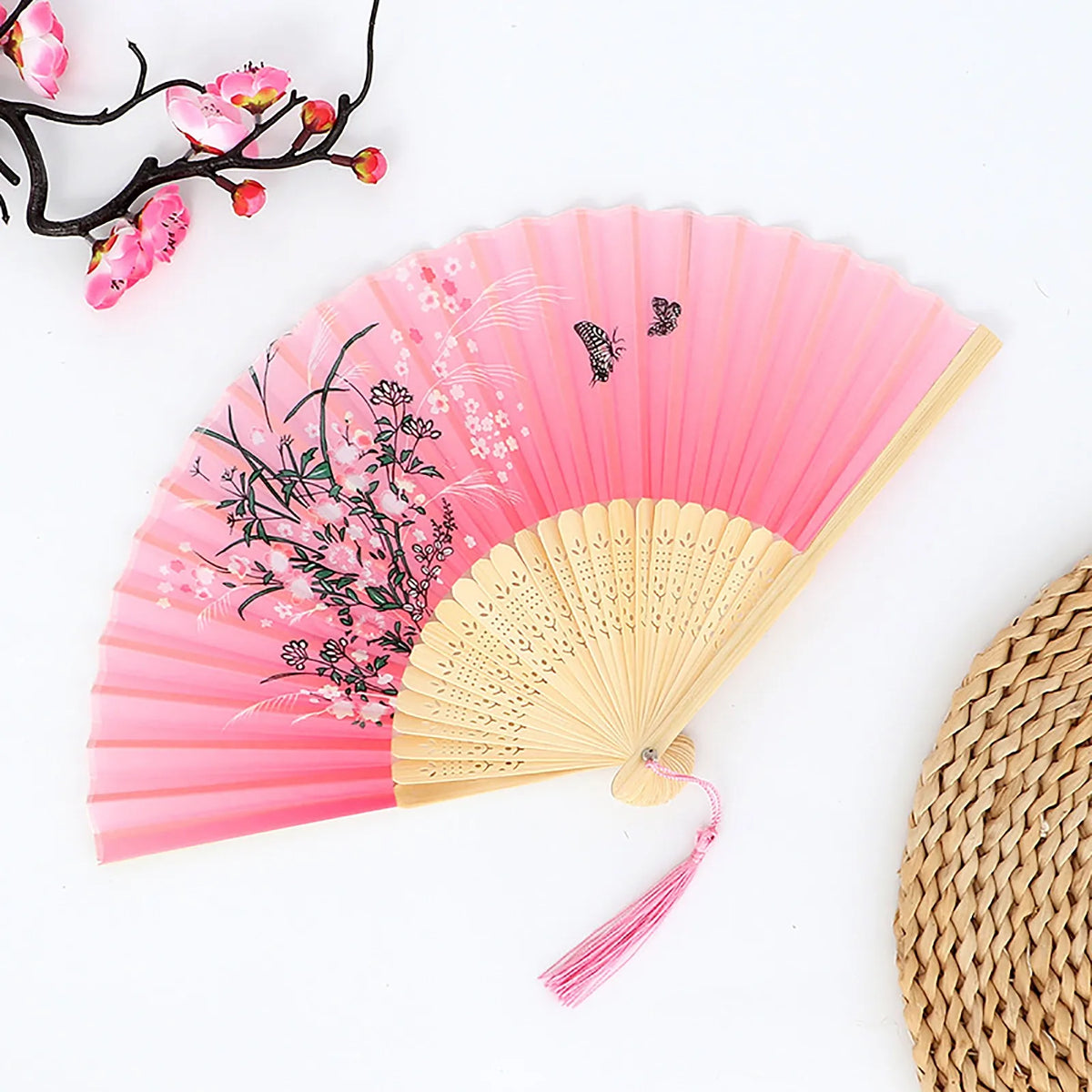 Vintage Folding Hand Fan – Chinese Dance & Home Décor Gift