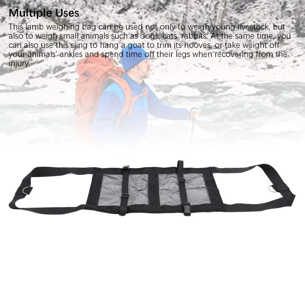 Adjustable Mesh Calf Sling – Livestock Animal Weighing Harness