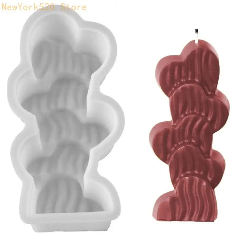 3D Stacking Flower Heart Silicone Mold – Epoxy Resin Crafts