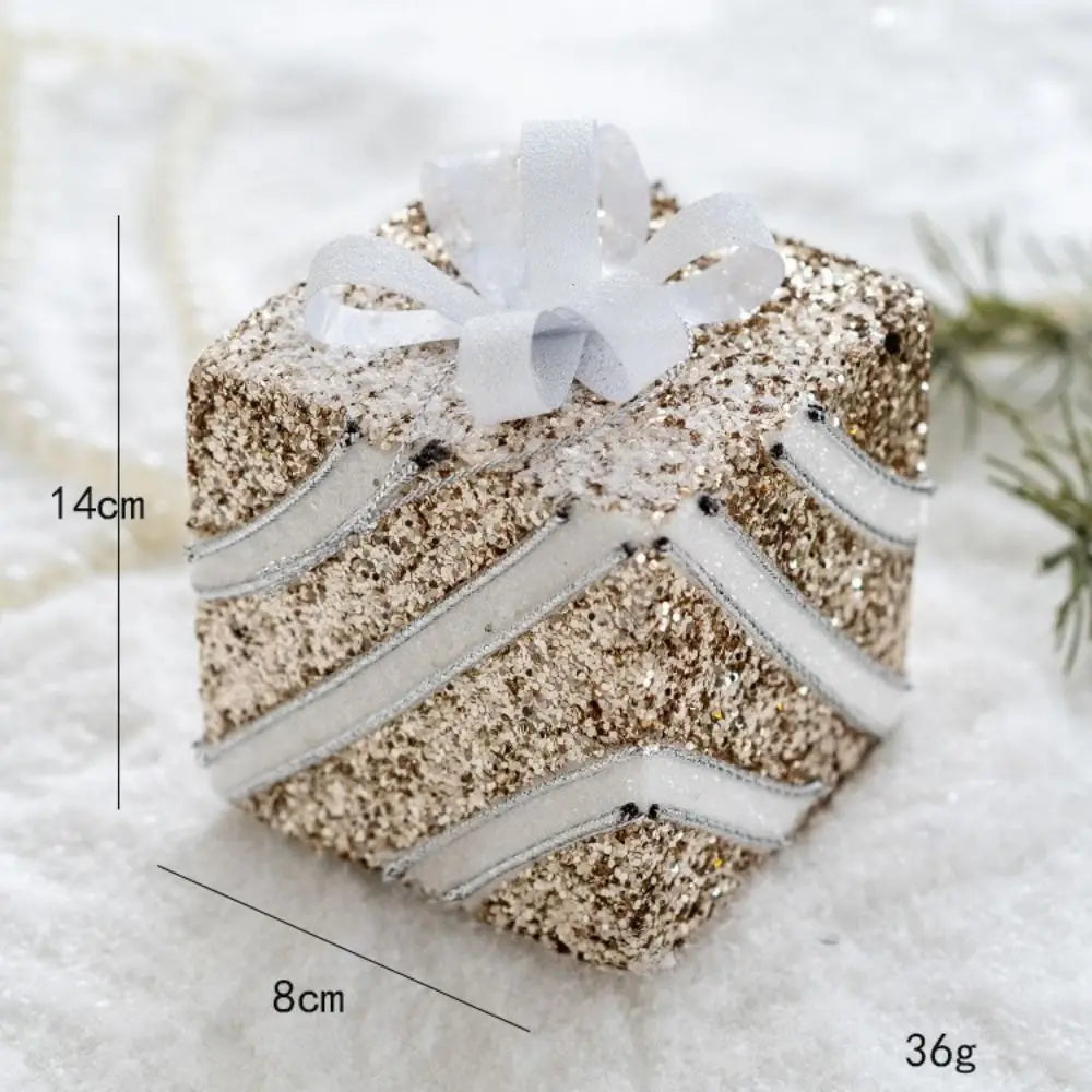 Sequin Foam Christmas Tree Baubles 8cm – Gold & Silver